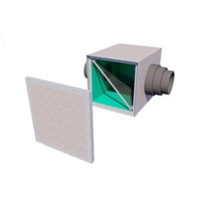 Caisson préfiltre 400x400x440 DN125, 160, 180 ou 200 (sans filtre) [- Filtration - Brink]