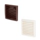 Grille GS 100 130 x 130 marron ou vernie [- Bouches et grilles - Brink]