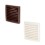 Grille GS 100 130 x 130 marron ou vernie [- Bouches et grilles - Brink]