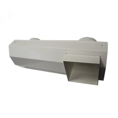 Terminal prise et rejet d'air (métal) blanc pour Renovent SKY - Ø 125 ou 160 mm [- Sortie murale VMC double flux - BRINK]