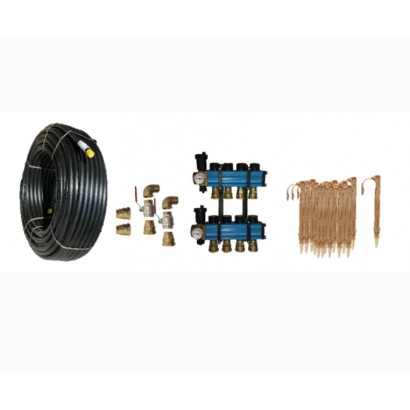 Kit Capteur Géothermique 2, 3, 4, 5 ou 6 Couronnes 100m DN25 [- Accessoire Puits canadien hydraulique - Brink]
