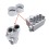 Plaque connecteur pour caisson Easy Renov Eco - 2 x DN 75 ou 90 [- Répartiteurs VMC en PEHD - Brink]