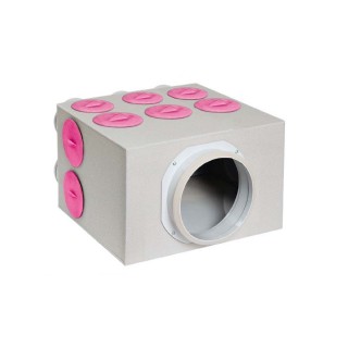 Caisson de distribution d'air Easy Renov Plus M - 6 x Ø 75 [- Répartiteurs VMC en PEHD - Brink]