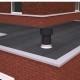 Teminal isolé Ø 160 mm avec solin toit plat [- Sorties de toiture pour VMC double flux - BRINK]