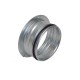 Bouche extraction ronde métal Ø 125 blanche (RAL9010) Réglable + Colerette [- bouches VMC à débit réglable - Brink]