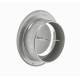 Bouche extraction ronde métal Ø 125 blanche (RAL9010) Réglable + Colerette [- bouches VMC à débit réglable - Brink]