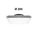 Diffuseur carré design LKA 200 - Ø 200 mm - Acier galvanisé peinture époxy Blanc [- Bouches et grilles - Brink]