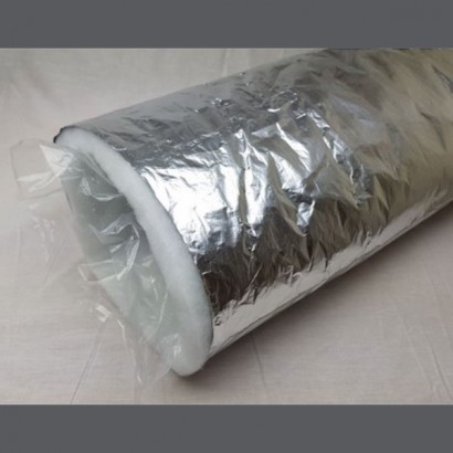 Chaussette isolée en 25 mm - 2 mètres pour conduits isolés Ø intérieur 125, 160 ou 180 mm [- Conduits VMC en PE - Brink]