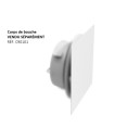 Façade de bouche carrée extraplate blanc RAL 9010 [- bouche d’insufflation et extraction - Brink]