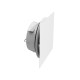 Façade de bouche carrée extraplate blanc RAL 9010 [- bouche d’insufflation et extraction - Brink]