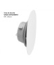 Façade de bouche elliptique extraplate blanc RAL 9010 [- bouche d’insufflation et extraction - Brink]