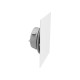 Façade de bouche rectangulaire extraplate blanc RAL 9010 [- bouche d’insufflation et extraction - Brink]