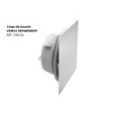 Façade de bouche carrée extraplate Inox [- bouche d’insufflation et extraction - Brink]