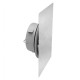 Façade de bouche rectangulaire extraplate Inox [- bouche d’insufflation et extraction - Brink]