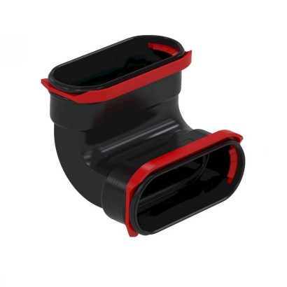 Coude 90° Vertical pour conduit plat Comfoflat 51 [- Réseau PEHD Comfoflat 51- Zehnder]