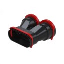 Pièce de transition 2 x 75mm pour conduit plat Comfoflat 51 [- Réseau PEHD Comfoflat 51- Zehnder]