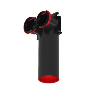 Plénum de bouche coudé TVA-P 2x90 DN125 - 2 x Ø 90 mm - Hauteur 390 mm [ - Réseau ComfoTube - 990326148 - Zehnder]