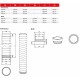 Conduit ComfoPipe Compact 1 mètre - Ø int. 125, 160 et 200 mm [- Conduits VMC en Polypropylène - Zehnder]