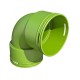 Coude à 90° OPTIFLEX PRO pour conduit circulaire - Ø 75 ou 90 mm [- Conduits Polyéthylène et accessoires VMC - Aldès]