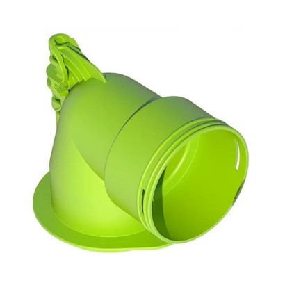 Manchette coudée pour 1 conduit OPTIFLEX PRO DN 90 vers une bouche D80 [- Conduits Polyéthylène - Aldès]
