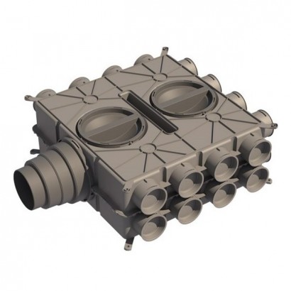 Caisson de distribution multi-configuration OPTIFLEX PRO - 24 piquages [- Accessoires VMC en PEHD - ALDES]