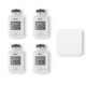 Pack starter TRV 1.0 connecté 4 têtes thermostatiques intelligentes [- Tête thermostatique intelligente - Delta Dore]