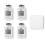 Pack starter TRV 1.0 connecté 4 têtes thermostatiques intelligentes [- Tête thermostatique intelligente - Delta Dore]