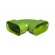 Coude 90° horizontal - 50x100 mm ou 60x130 mm [- Conduits et accessoires VMC en PEHD - Aldes]