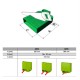 Té de raccordement pour bouche rectangulaire Design - 50x100 mm Optiflex Pro [- accessoires VMC en PEHD - Aldes]