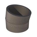 Coude 30° polyéthylène isolé Ø 160 ou 180 mm [- Conduits PE Calogaine - ALDES]
