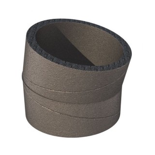 Coude 30° polyéthylène isolé Ø 160 ou 180 mm [- Conduits PE Calogaine - ALDES]