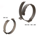 Collier fix polyéthylène isolé Ø 125, 160, 180 et 200 mm [- Conduits PE Calogaine Pro - ALDES]