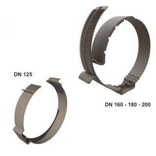 Collier fix polyéthylène isolé Ø 125, 160, 180 et 200 mm [- Conduits PE Calogaine Pro - ALDES]