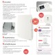 AGILIA + Vertical - Pilotage Intelligent [- Radiateur Inertie Aluminium - Atlantic