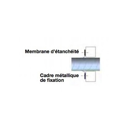 Membrane d'étanchéité de Ø 80 à 500 pour maisons BBC (lot de 2 pièces) [- accessoire VMC - Unelvent]