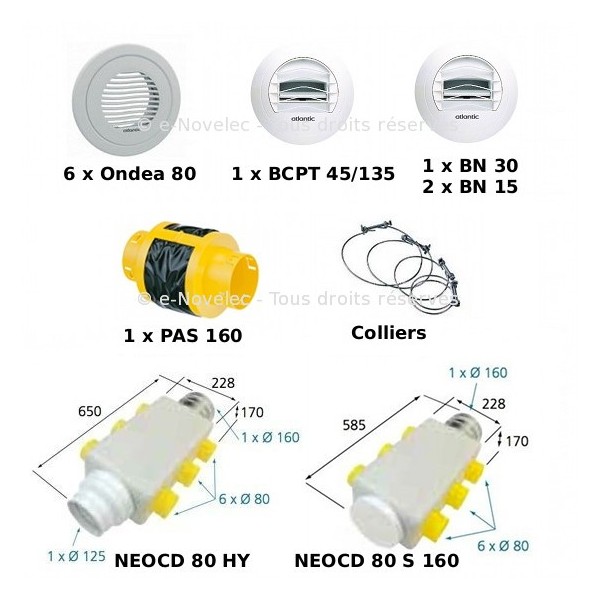 VMC double flux DUOCOSY HR - 412191 Atlantic