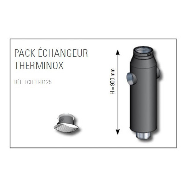 Pack échangeur pour poêle à bois - Therminox [- Distribution d'air chaud -  Poujoulat]