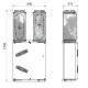 Kit de montage pour 2 caissons de répartition pour ComfoAir 160 & 200 - ComfoWell 220 [- Réseau PEHD ComfoTube - Zehnder]