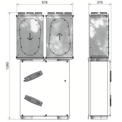 Kit de montage ComfoAir 200 pour 2 caissons silencieux de répartition ComfoWell 320 [- Réseau PEHD ComfoTube - Zehnder]