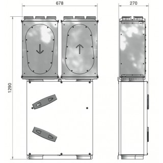 Kit de montage ComfoAir 200 pour 2 caissons silencieux de répartition ComfoWell 320 [- Réseau PEHD ComfoTube - Zehnder]