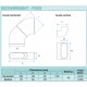 Coude horizontal caisson PE - Optiflex [- Conduits Polyéthylène et accessoires VMC - Aldès]