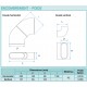 Coude vertical caisson PE - Optiflex [- Conduits Polyéthylène et accessoires VMC - Aldès]