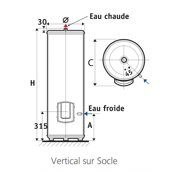 Chauffe eau stéatite Atlantic Zeneo 300 Litres Aci