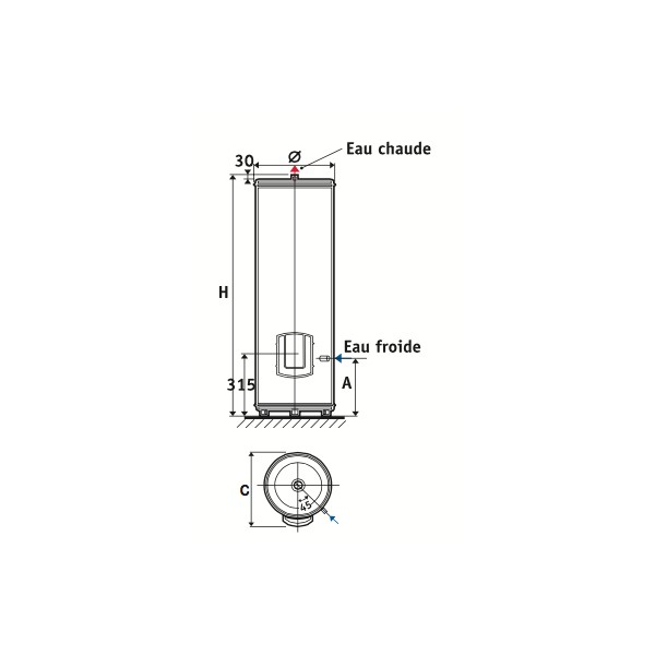 Chauffe-eau ATLANTIC CHAUFFEO 200L VS - 022121