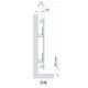 FASSANE Vertical simple - SHX [- En blanc uniquement - Radiateur Chauffage Central - En stock chez ACOVA]