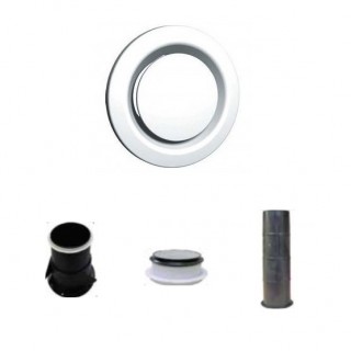 Bouche extraction / insufflation réglable - BER - Ø 80, 100, 125, 160 et 200 mm [- bouches VMC - S&P Unelvent]