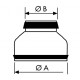 Réduction conique concentrique avec joint - RCC / RCJ [- accessoires galvanisés VMC - Unelvent, Atlantic et Aldès]