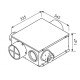 Kit MICROGEM AUTOREGRABLE ULTRA-PLATE avec bouches [(conforme Norme ERP) - VMC Simple flux Autoreglable - S&P Unelvent]