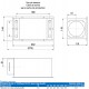 Boîtier de bouche CLD - Hauteur 115 mm - Manchon longitudinal Ø 75 ou 90 mm [- mural, sol, plafond - Réseau PEHD CLD - Zehnder]