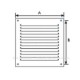 Grille Aluminium de prise d'air [- GRA - Ventilation - Unelvent]